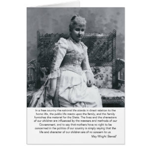 May Wright Sewall-Mothers & Politics