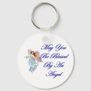 May You Be Blessed By An Angel Key Ring