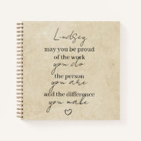 May you be proud of the work you do thank you gift