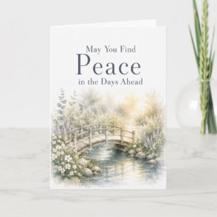 May You Find Peace in the Days Ahead Sympathy Card