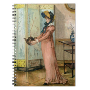 May You Have A Quite Too Happy Time, Victorian Chr Spiral Notebook