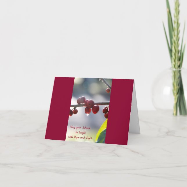 May Your Advent be Bright Greeting Card (Front)