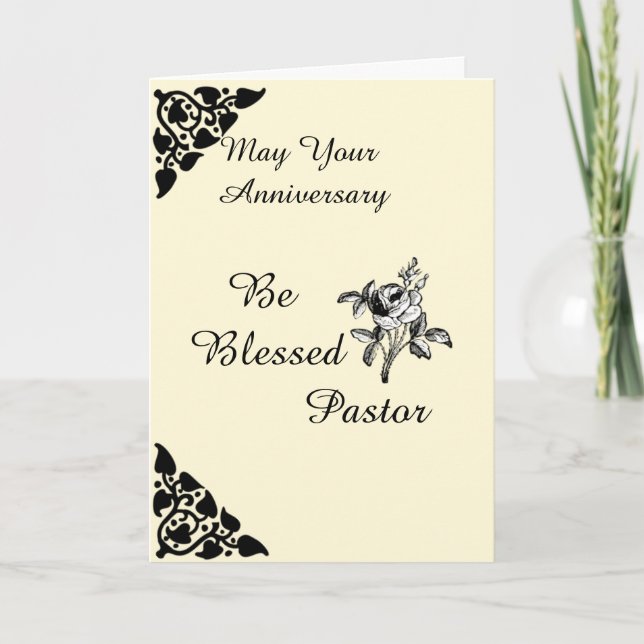 May Your Anniversary Be Blessed Card (Front)