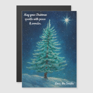 May Your Christmas Sparkle Magnetic Holiday Card