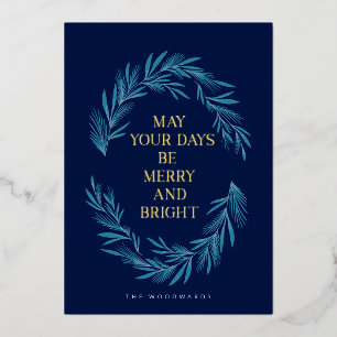 May Your Days be Merry and Bright Christmas Design