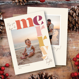 May Your Days Be Merry Colourful Christmas Card