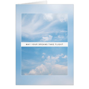 May Your Dreams Take Flight – Cloud Birthday Card