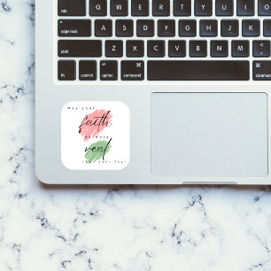 May your faith   Christian sticker   Religious 