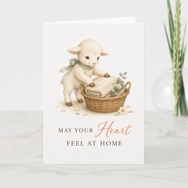 May Your Heart Feel at Home Greeting Card (Front)