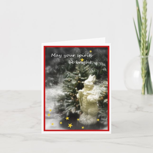 May Your Spirits Be Bright Holiday Card (Front)