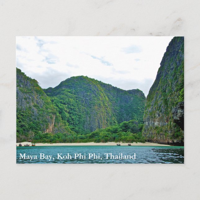 Maya Bay, Koh Phi Phi, Thailand Postcard (Front)