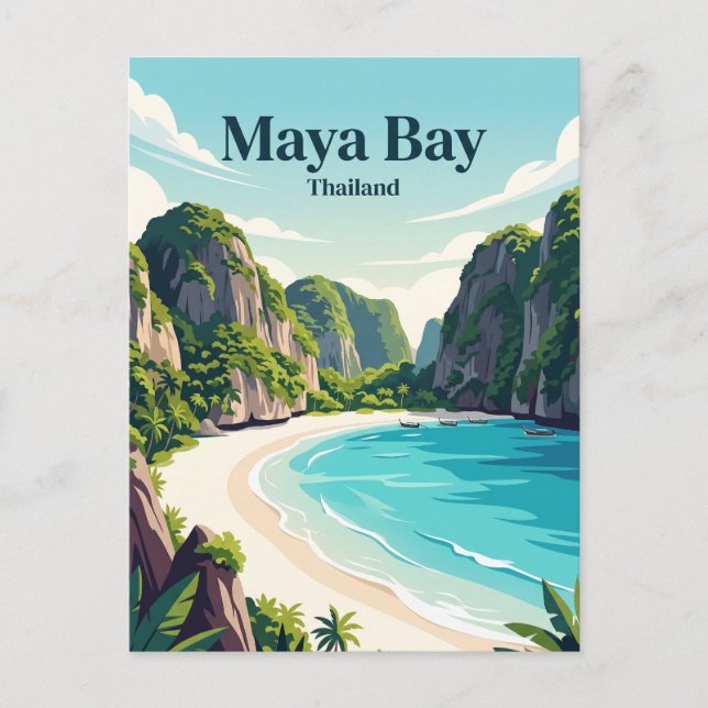 Maya Bay Thailand Postcard (Front)