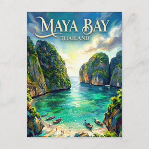 Maya Bay Thailand Postcard