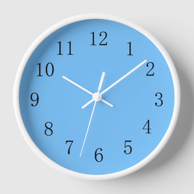 Maya Blue Kitchen Wall Clock (Front)