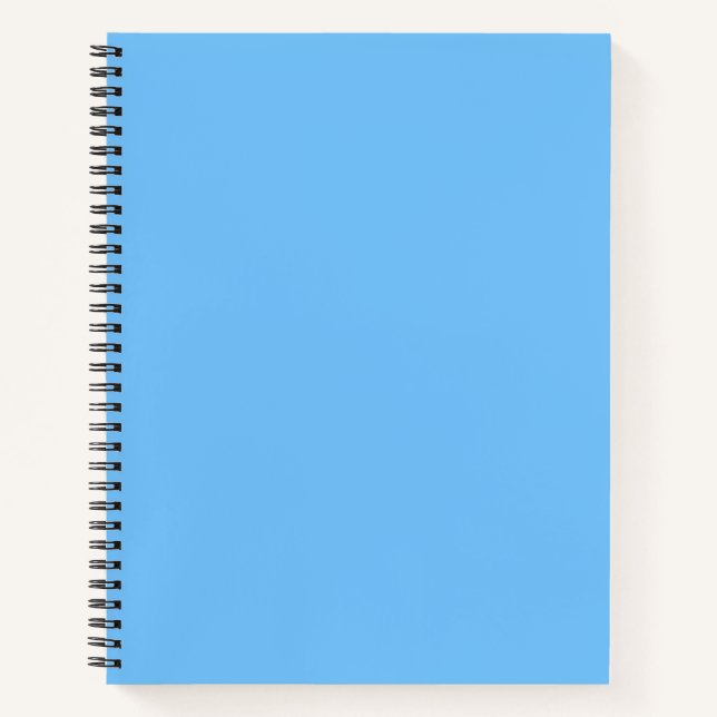 Maya Blue Solid Colour Notebook (Front)