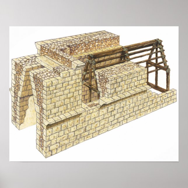 Maya corbel arch. Detail. Mexico Poster (Front)