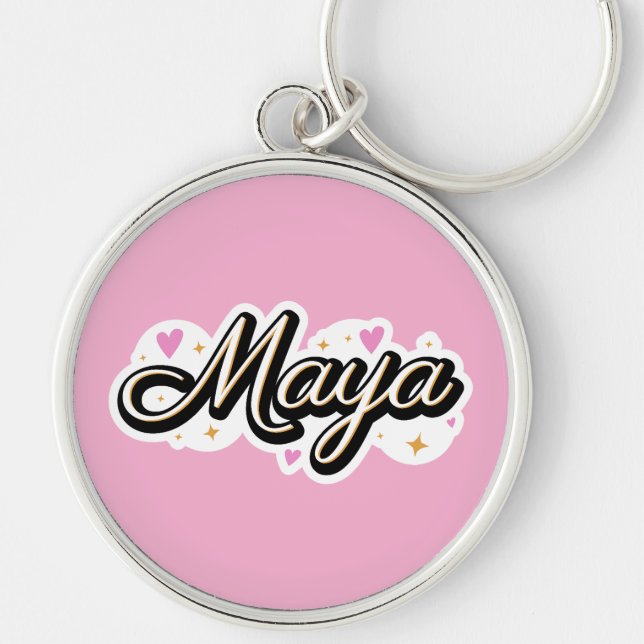 Maya name cute design key ring (Front)