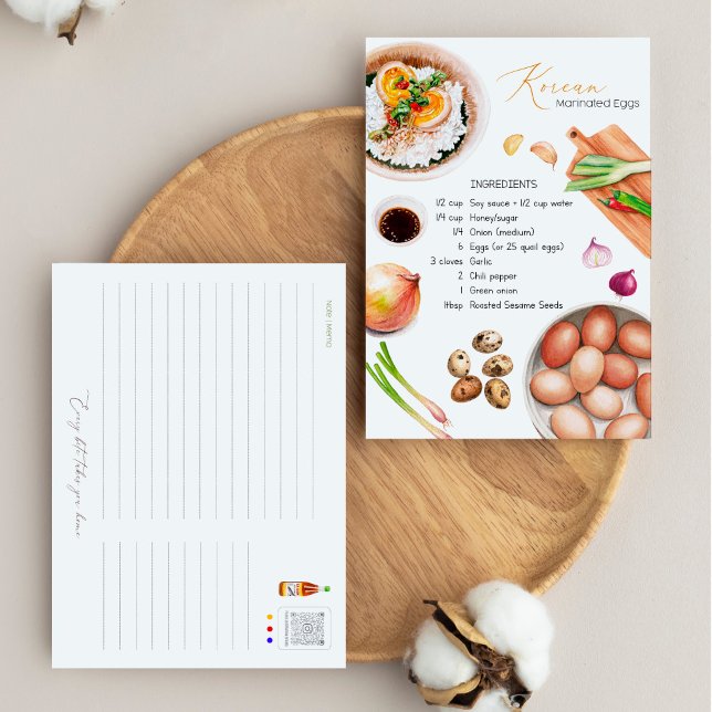 Mayak Eggs - Korean Marinated Eggs Postcard (Creator Uploaded)