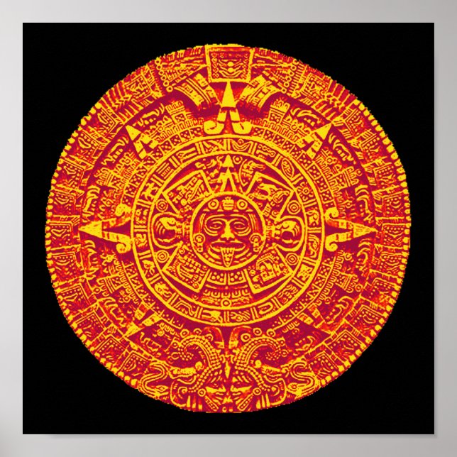 Mayan / Aztec Calendar print (Front)