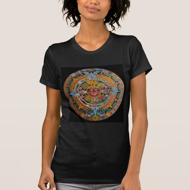 mayan / aztec style calender-emblem T-Shirt (Front)