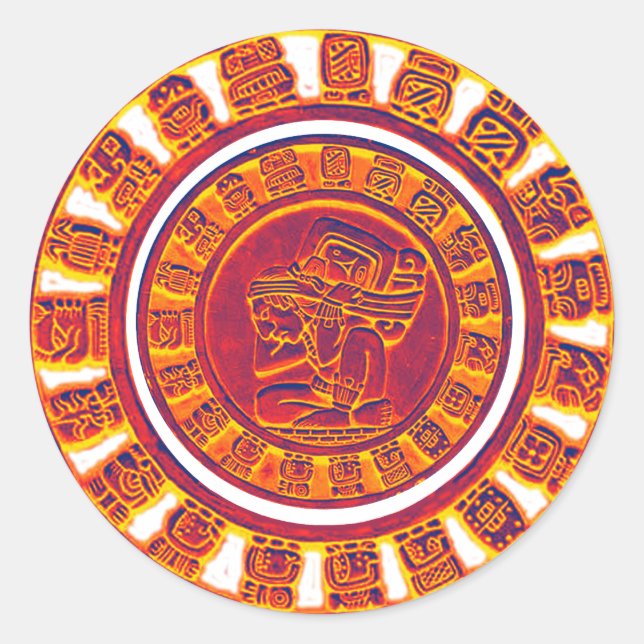 Mayan Calendar 2012 Classic Round Sticker (Front)