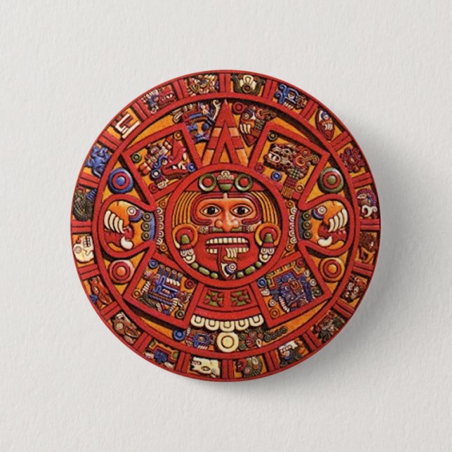 Mayan Calendar 6 Cm Round Badge (Front)
