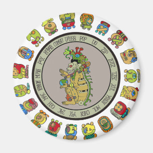 Mayan-calendar Death God Magnet