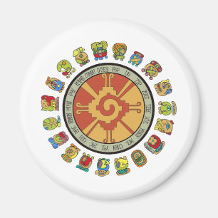 Mayan Calendar Design Magnet