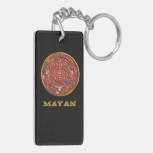 Mayan calendar key ring