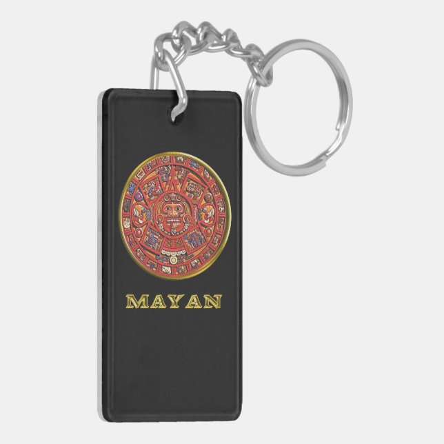 Mayan  calendar key ring (Back Left)
