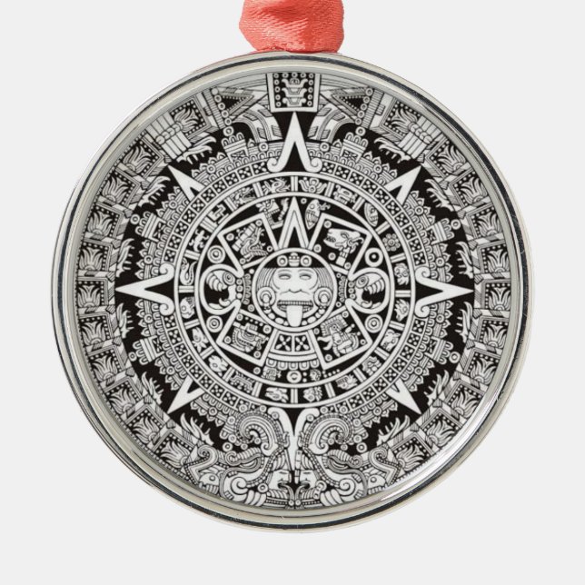 Mayan Calendar Premium Christmas Ornament (Front)