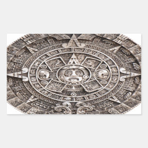 Mayan Calendar Rectangular Sticker