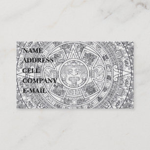 'Mayan Calendar Stone' Business Card