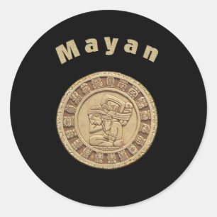 mayan classic round sticker