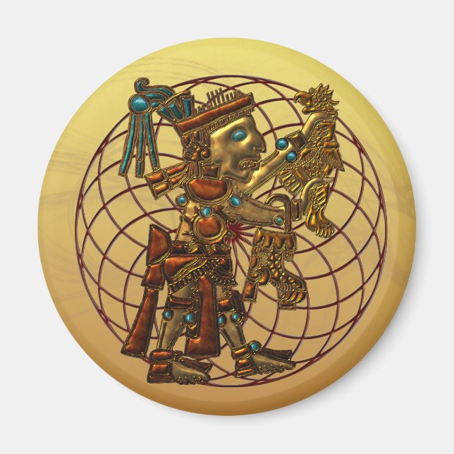 Mayan Deity Magnet (Front)