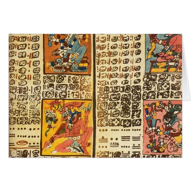 Mayan Dresden Codex Excerpts (Front Horizontal)