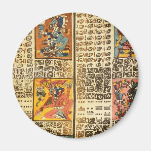 Mayan Dresden Codex Excerpts Magnet