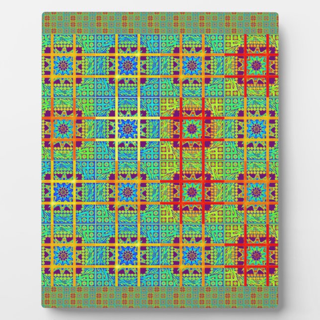Mayan ethnic tribal pattern.jpg plaque (Front)