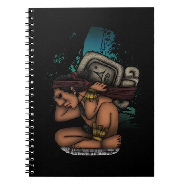 Mayan God Notebook (Front)