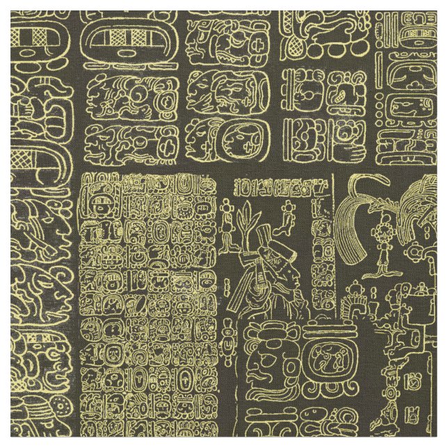Mayan Gold Fabric (Close Up)