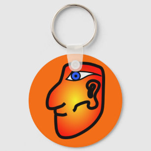 Mayan Head Keychain