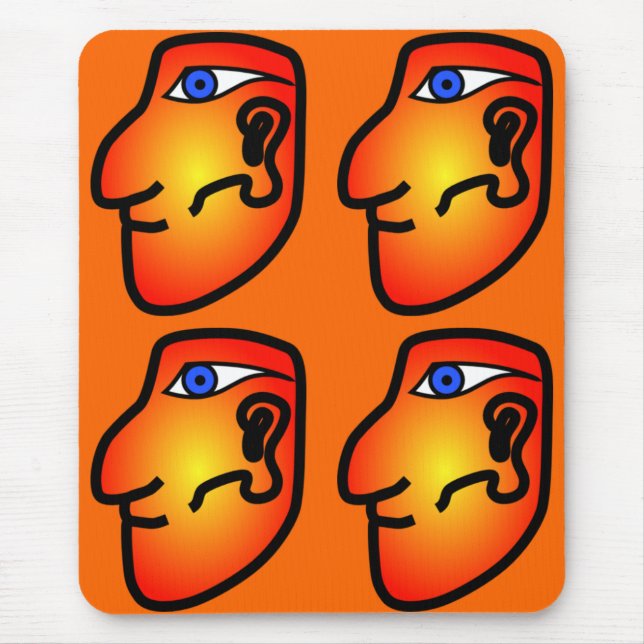 Mayan Head Mousepad (Front)