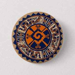 Mayan Hunab Ku 6 Cm Round Badge