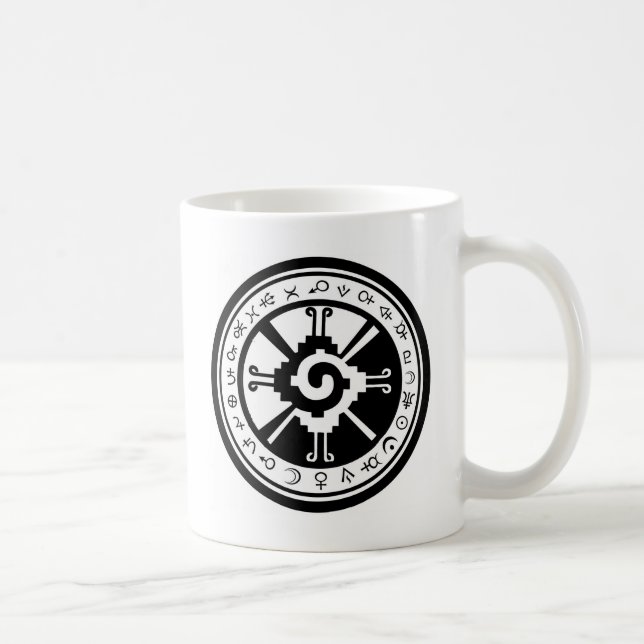 Mayan Hunab Ku Creator & Planetary Symbols Coffee Mug (Right)