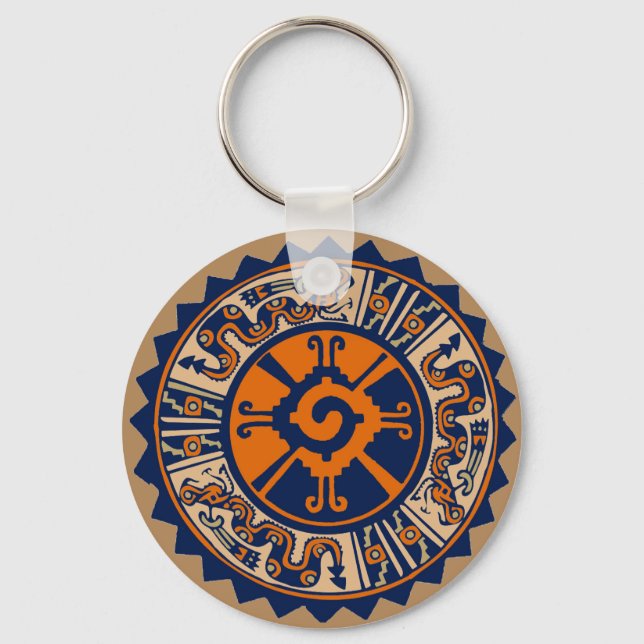 Mayan Hunab Ku Key Ring (Front)