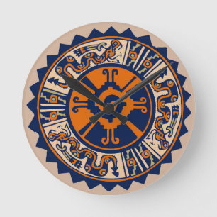 Mayan Hunab Ku Round Clock
