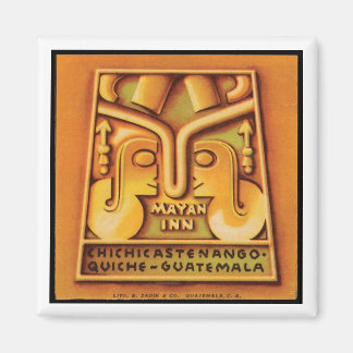 Mayan Inn Guatamala Travel Poster Magnet