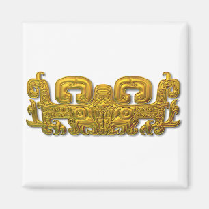 Mayan Jaguar - Gold Magnet