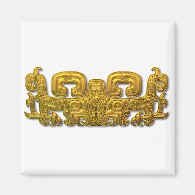 Mayan Jaguar - Gold Magnet (Front)