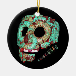 Mayan Mask-2012 Ceramic Tree Decoration